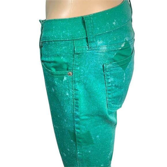 Old Navy Womens Denim Skinny Jeans Bleached Rock Star Ankle Length Green Size 4 - Picture 7 of 10